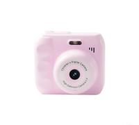 Cámara digital para niños, 1 unidad 1080P HD apunta y dispara con pantalla dual, ABS a prueba de golpes para mini videocámara para niños pequeños, regalos de cumpleaños, negro (rosa)
