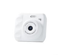 Cámara digital para niños, 1 unidad 1080P HD apunta y dispara con pantalla dual, ABS a prueba de golpes para mini videocámara para niños pequeños, regalos de cumpleaños, negro (blanco)