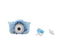 Cámara digital para niños con cámaras duales de 48 MP, video HD 1080P, reproductor de MP3 y juegos de rompecabezas para mejorar el aprendizaje y la creatividad para edades de 3 a 12 años (azul)