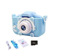 Cámara digital para niños y niñas, cámara de video para niños, 1080P HD, funda de 32 GB, tarjeta SD, cumpleaños, Navidad, silicona con