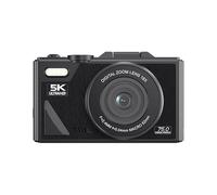 Cámara digital para vlogging, resolución 5K, cámara de viaje compacta, ideal para creación de contenido y filmación sobre la marcha