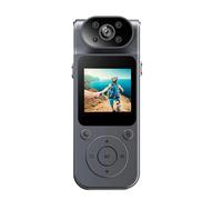 Cámara digital portátil de 1080P con lente giratoria, grabadora de voz deportiva, cámara corporal para periodistas y aventureros, A
