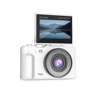 PRIXTON Cámara Digital Xplorer DV900, WiFi, App Móvil, Pantalla Giratoria LCD, Resolución 4K, 64MP, 9 Funciones de Cámara, Batería extraíble Recargable, Autonomía 1,5h, Tarjeta SD hasta 256GB, Blanco