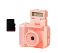 Cámara digital retro a presión, mini cámara de 1080p con luz, cámara LED digital de viaje I7w3 grabadora flash de vídeo con pulgar