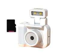 Cámara digital retro a presión, mini cámara de 1080p con luz, cámara LED digital, flash, video, viaje, pulgar, grabadora I7w3