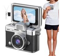 Cámara Digital Retro - Cámara Digital pequeña de 64 GB, electrónica Retro con Vintage y Pantalla LCD | Cámaras fotográficas para Viajes, Senderismo, Camping, Nieve, otoño, Invierno, casa, pati