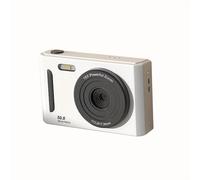 Cámara digital retro con cámaras HD duales frontal y trasera, tarjeta de 32 GB, alimentación USB/batería, recargable, cámara de viaje de ABS