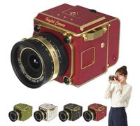 Cámara digital retro de doble lente 4K, mini cámara de vlogging portátil actualizada, mini cámaras CCD retro, cámaras CCD con zoom digital de 16X, grabación de video, compartición OTG, para