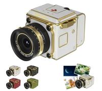 Cámara digital retro de doble lente 4K, mini cámara de vlogging portátil, mini cámaras CCD retro, cámaras CCD con zoom digital de 16X, grabación de video, compartición OTG, para principiantes