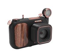 Cámara Digital Retro, Zoom Digital 50X Cámara Digital WiFi UHD de 96MP con Visión Nocturna a Todo Color y Efecto Cielo Estrellado, Pantalla de 3,5 Pulgadas, 64G Integrado, para