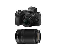 Cámara digital sin espejo Nikon Z 50 con objetivos VR de 16-50 mm y 50-250 mm