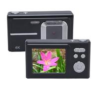 Cámara Digital, UHD 1080p 48MP 16x Zoom Anti Shake Point y Dispara una Cámara Pequeña con Pantalla de 2.4 Pulgadas, Cámara de Video de Viaje Compacta para Fotografía (Black)