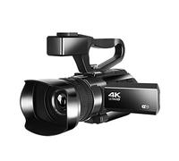 Cámara Digital, Videocámara de video 4k videocámara 4 8MP for la grabación de vlog transmisión en vivo 30x zoom digital IR Grabadora de cámara de pantalla táctil nocturna con micrófono(128GB SD Card)