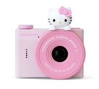 Kidamento - Mini cámara digital y videocámara de Hello Kitty para niños, tarjeta de memoria de 32 GB, USB-C, cordón de correa suave ajustable, libro de momentos de búsqueda del tesoro, modelo A Hello