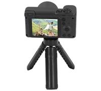 Cámara Digital, YUYTE Cámara de Vídeo con Enfoque Automático, Luz de Relleno, Cámara Compacta para Niños, Estudiantes, Personas Mayores, Función de Foto con Temporizador (Black)