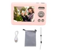 Cámara Digital ZenithAur de 64MP con Zoom Digital de 16x, Capacidad de Video 4K, metodo de Enfoque automático y Pantalla de 2,7 Pulgadas, admite Tarjeta de Memoria de 256G para (Pink)