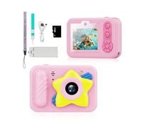 Cámara educativa para niños con pantalla de 2.4 pulgadas, 32 GB, A | Incluye correa de cuello de trípode, carga tipo C y tarjeta de 32 GB para actividades al aire libre y vacaciones familiares