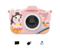 Cámara educativa para niños integrada de almacenamiento de 32 G, doble lente, enfoque automático, reproductor de MP3, juegos de aprendizaje interactivo, cámara para niños con juegos