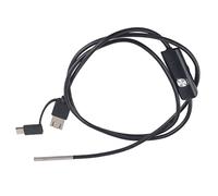 Cámara Endoscópica 3 en 1, Lente de 3,9mm, Boroscopio Impermeable, Inspección, Cámara de Serpiente, Endoscopio para Teléfono Móvil Android TypeC (Alambre Suave de 1 Metro)