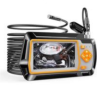 Cámara endoscópica, Cámara de inspección de Doble Lente con Pantalla LCD IPS de 4,3 Pulgadas Cámara endoscópica de 5,5 MM con 6 LED 3X Zoom IP67 Cámara de Serpiente Impermeable(20m)