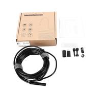 Cámara endoscópica con luz 5MP HD IP67 Inspección de alcantarillado a Prueba de Agua Boroscopio Serpiente 5 Metros Enfoque Manual de Alta resolución para Motor de automóvil