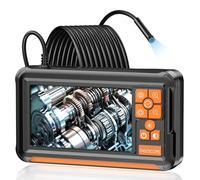 Cámara Endoscópica, Dcotivyz 1080P HD 4,3" Pantalla IPS Endoscopio Camara de Inspeccion con 8 Luces LED, IP67 Camara Inspeccion Tuberias, Cable Semi-Rígido de 5M, Herramientas Taller mecanico