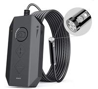 Cámara endoscópica, Endoscopio de Doble Lente 1080P con 8 Luces LED Cámara de inspección Cámara de Serpiente con Zoom(5m)