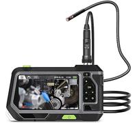 Cámara endoscópica, Endoscopio Industrial de Doble Lente de 5,5 mm Cámara de inspección de 2.0MP Pantalla LCD de 5 Pulgadas 1280P Boroscopio Impermeable con 6 Luces LED(1m)