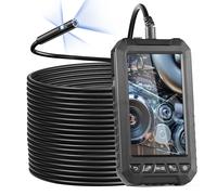 Cámara Endoscópica VEVOR con Luces, Triple Lente, Borescopio, Cable de 1499.6 cm, Pantalla de 12.7 cm