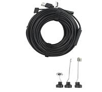 Cámara Endoscopio Industrial con Cable de 20m e Interfaz 3 en 1, Cámara de Inspección Impermeable IP67 con 6 a 8 Luces LED para Mantenimiento de Vehículos y Reparación de Tuberías