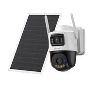 Cámara externa inalámbrica con panel solar, cámara a batería 4G con tarjeta SIM, AOV grabación 24/7, 360°, detección humana/vehículos, IP66, modo privado, Micro SD - IPC-SA70F-10M1T2