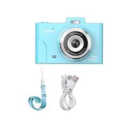 Cámara For Niños 1080P Compacta Lentes Duales De 48MP Zoom Óptico 8× Mini CCD Pantalla TFT 2,8 Pulgadas Toma Nítida Suave(Blue)