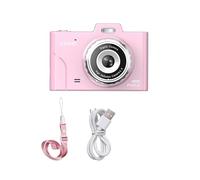 Cámara For Niños 1080P Compacta Lentes Duales De 48MP Zoom Óptico 8× Mini CCD Pantalla TFT 2,8 Pulgadas Toma Nítida Suave(Pink)