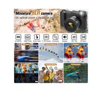 Cámara Fotográfica 4K de 48MP con Zoom Óptico de 5X y Zoom Digital de 8X, Cámara Compacta con Enfoque Automático