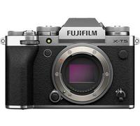 Cuerpo plateado de la Fujifilm X-T5 nuevo