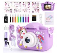 Camara Fotos Infantil, 1080P Camara de Fotos para Niños, Videocámara Infantil con Pantalla de 2,0" y Tarjeta de 32 GB, Regalos de Cumpleaño
