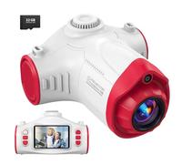 Cámara Fotos Infantil, 3 en 1 Proyector Cámara para Niños 48MP 1080P Cámara de Fotos Niños con Trípode Tarjeta de 32 GB Batería de 2500 mAh, Juguete de Regalo para 3 4 5 6 8 7 9 10 Años Niños y Niñas