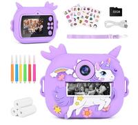 Camara Fotos Infantil Instantanea, Ambesty Camara Fotos Infantil, 2.4" HD Cámara Instantánea con Tarjeta 32GB y Papel de Impresión, 1080P HD Video Cámara, Regalos para Niños y Niñas de 3-12 (Púrpura)
