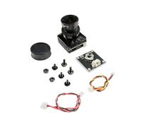 Cámara FPV de 1/3 CMOS 1500TVL con Lente de 2.1 mm, 5V-30V PAL/NTSC con OSD Ajustable Internamente para Dron de Carreras FPV RC, Negra