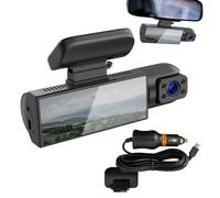 Camara Frontal Para Camion - Cámara De Salpicadero Delantera Y Trasera Interior - Cámara Del Tablero Del Registrador De La Conducción De Automóviles, Monitor Del Estacionamiento Con Los Accesorios Del