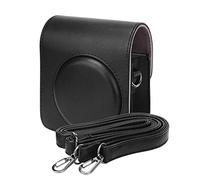 Cámara Funda para Mini 70, Cámara Funda Protectora de Cuero PU, Bolsa Protectora para Cámara Instantánea Cuero Sintético con Correa Desmontable(Negro)