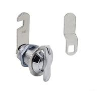 Cámara giratoria sin bloqueo para puertas de compartimento de RV de 1 pulgada con cara redonda cromada para remolques, autocaravanas, recintos, buzones y taquillas