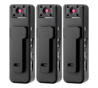 Cámara Grabadora De Audio Y Video, Equipo Deportivo Portátil, Mini Grabadora Personal con Estabilización De Movimiento, Cámara Espía Compacta con Clip para Bolsillo, Activación por Voz(3PCS)