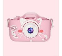 Cámara HD de 1080P para niños con lentes duales de 20 MP, almacenamiento integrado de 32 GB, temporizador automático, grabación de video, zoom de 8x, juegos de rompecabezas y reproductor de MP3