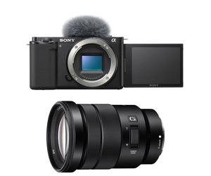 Cámara híbrida SONY ALPHA ZV-E10 - Lente 18-105 mm G f/4 - 24,2 MP - 4K - Negra nuevo