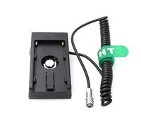 Cámara HT BMPCC 4K F970 Cable de Fuente de alimentación de Placa de Montaje de batería 12V para Blackmagic (Enrollado)