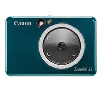 Cámara impresora fotográfica instantánea Canon Zoemini S2 en color, azul turquesa.