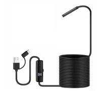 Cámara industrial 3 en 1 para tubería de alcantarillado para Android con 5 5 mm de uso submarino y desatasco, incluye caja de control para ajustes de luz y cámara (A-5M)