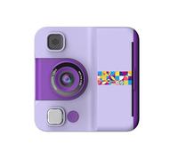 Cámara infantil con lente abatible de 180° con impresora fotográfica, pantalla de píxeles de 2400 W, reproductor de música, cámara educativa con juegos y reproductor de música