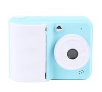 Cámara Instantánea de Dibujos Animados, Cámara de Impresión Instantánea 2.5h Grabación Filtro Transparente HD Clear Display 200dpi con Papel Impresión para Chicas Jóvenes para Viajar (Blue)